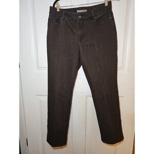 Chico's Platinum BROWN Jeans Sz 1 Short (31x30 Measured)